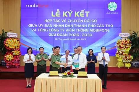 Ký kết thỏa thuận hợp tác giữa UBND TP Cần Thơ và Tổng Công ty Viễn thông MobiFone