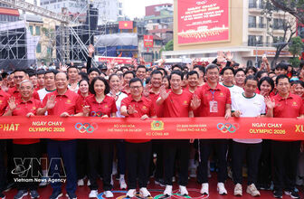 Nearly 17,000 join Olympic Run Day for public health, national security in Hanoi