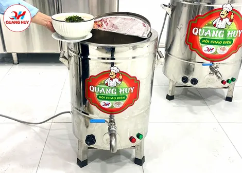 Nồi nấu cháo điện Quang Huy - Giải pháp kinh doanh hiệu quả tối ưu