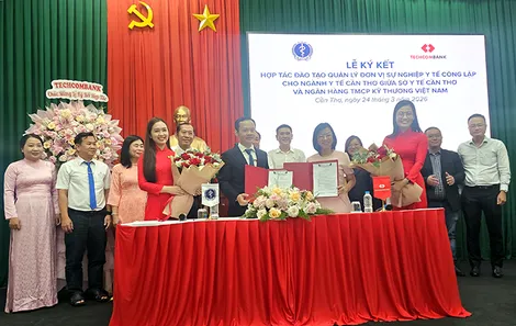 Sở Y tế TP Cần Thơ ký kết hợp tác với Ngân hàng Techcombank
