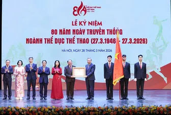 Tổng Bí thư Tô Lâm: Khẩn trương hoàn thiện thể chế phát triển thể dục thể thao theo hướng hiện đại, đồng bộ Tổng Bí thư Tô Lâm: Khẩn trương hoàn thiện thể chế phát triển thể dục thể thao theo hướng hiện đại, đồng bộ