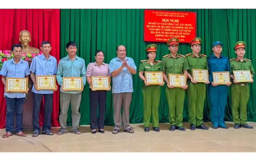 Công an xã Kế Sách xây dựng địa bàn ấp, xã không ma túy