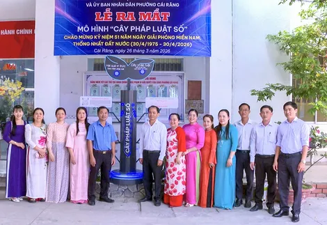 Phường Cái Răng ra mắt Mô hình “Cây pháp luật số”
