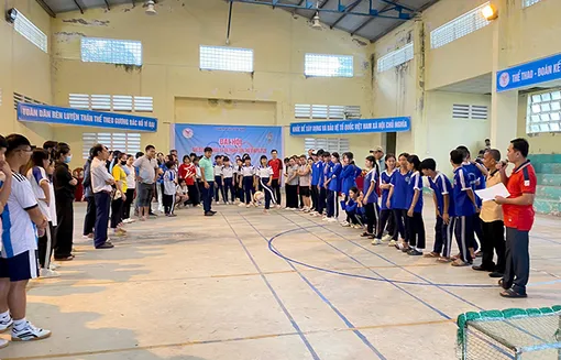 Khoảng 1.000 vận động viên tham gia Đại hội Thể dục thể thao tại xã An Thạnh