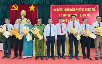 HĐND phường Hưng Phú bầu các chức danh HĐND, UBND phường