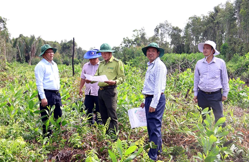 Lãnh đạo thành phố kiểm tra công tác phòng cháy, chữa cháy rừng tại Phân trường Thạnh Trị