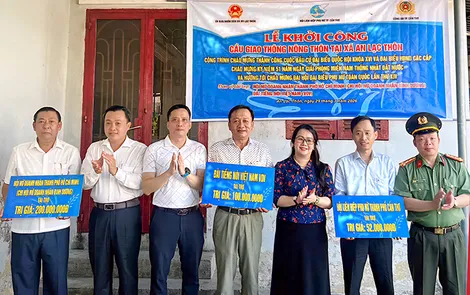 Khởi công xây dựng cầu nối liền xã An Lạc Thôn và xã Đại Hải