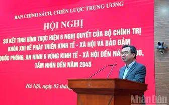 Sơ kết tình hình thực hiện các nghị quyết của Bộ Chính trị về phát triển kinh tế - xã hội và đảm bảo quốc phòng, an ninh các vùng kinh tế - xã hội