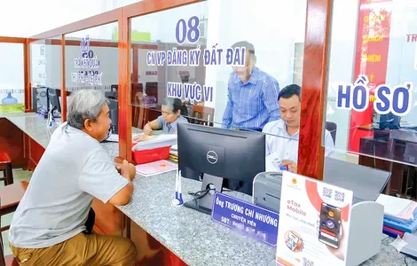 Tiếp nhận và giải quyết trên 76.000 hồ sơ lĩnh vực đất đai