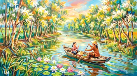 Đi trong hương tràm