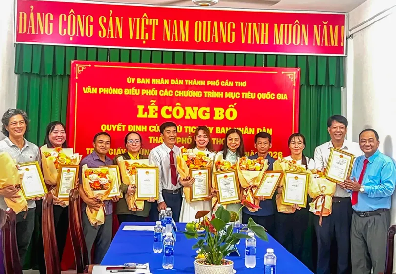 Trao chứng nhận 11 sản phẩm đạt chuẩn OCOP năm 2026