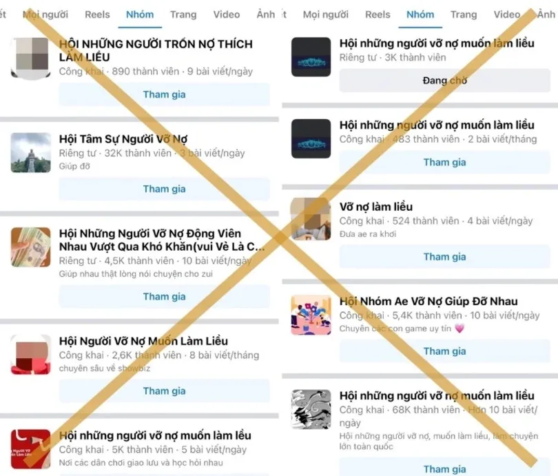 Cảnh báo nguy cơ phạm tội từ các hội nhóm “tín dụng đen”, “vỡ nợ làm liều” trên không gian mạng