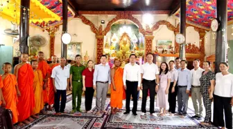 Thăm, chúc Tết Chôl Chnăm Thmây tại các xã An Ninh, Phú Tâm và Thuận Hòa