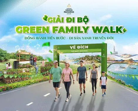 Giải đi bộ Green Family Walk: Hành trình “3 trong 1” tại Vinhomes Green Paradise