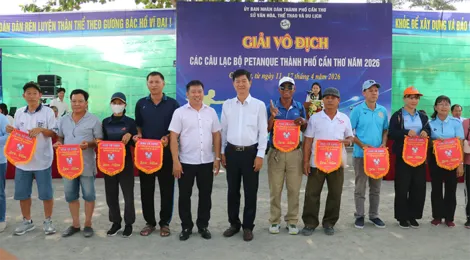 Khai mạc Giải vô địch các câu lạc bộ bi sắt TP Cần Thơ năm 2026