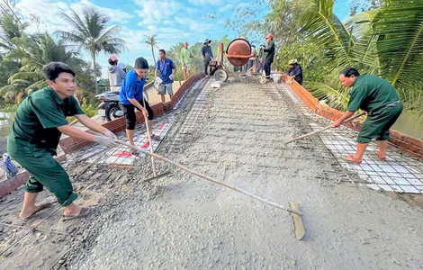 Cựu chiến binh tham gia xây dựng, sửa chữa 32 cầu giao thông