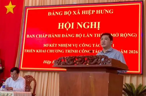 Xã Hiệp Hưng cần đẩy nhanh tiến độ giải ngân vốn đầu tư công