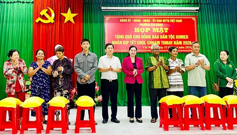 Phường Cái Răng họp mặt mừng Tết cổ truyền Chôl Chnăm Thmây 2026