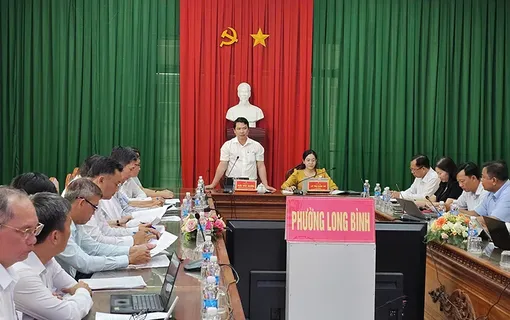 Làm việc với phường Long Bình về hỗ trợ phát triển ngành Công Thương
