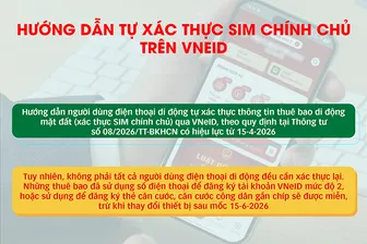 [INFOGRAPHICSC] Hướng dẫn tự xác thực SIM chính chủ trên VNeID