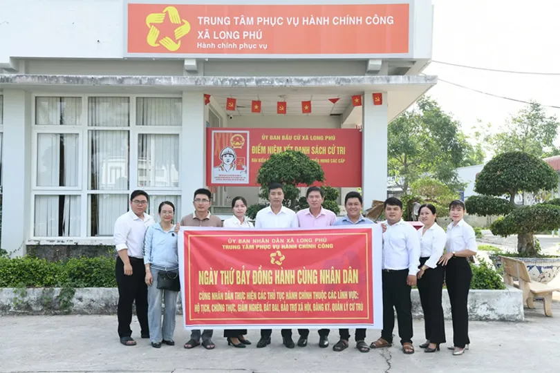 Xã Long Phú triển khai mô hình “Ngày thứ Bảy đồng hành cùng nhân dân”