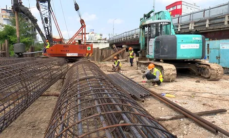 Thi công cầu Kênh Ngang đạt tiến độ 23,16%