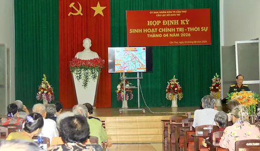 Câu lạc bộ Hưu trí TP Cần Thơ tổ chức sinh hoạt chính trị - thời sự