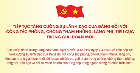 [INFOGRAHICS] Tiếp tục tăng cường sự lãnh đạo của Đảng đối với công tác phòng, chống tham nhũng, lãng phí, tiêu cực trong giai đoạn mới