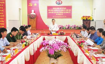 Đoàn giám sát số 602 của Ban thường vụ Thành ủy làm việc với xã Ngọc Tố