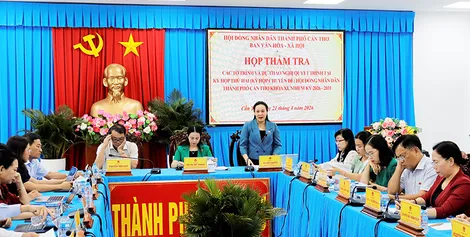 Ban Văn hóa - Xã hội HĐND thành phố thẩm tra các dự thảo nghị quyết