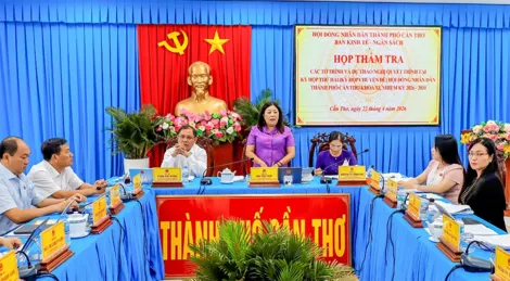 Ban Kinh tế - Ngân sách HĐND thành phố thẩm tra các dự thảo nghị quyết