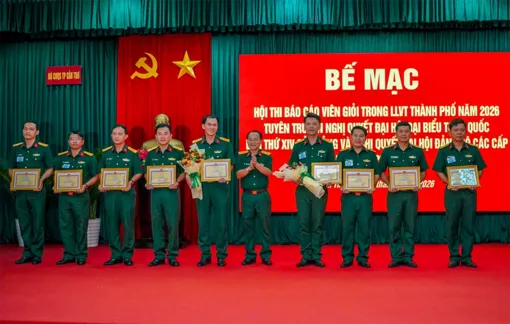 Bế mạc Hội thi Báo cáo viên giỏi trong lực lượng vũ trang TP Cần Thơ năm 2026