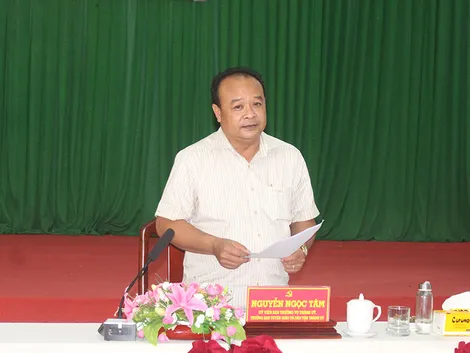 Đoàn Giám sát số 600 của Ban Thường vụ Thành ủy Cần Thơ làm việc tại xã Tân Thạnh