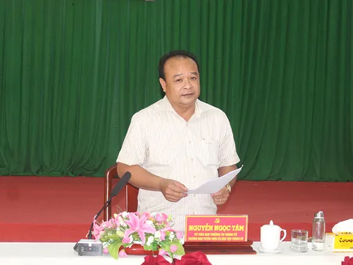 Đoàn Giám sát số 600 của Ban Thường vụ Thành ủy Cần Thơ làm việc tại xã Tân Thạnh