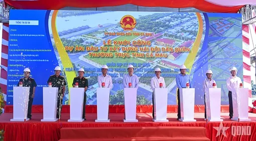Cà Mau khởi công Dự án đầu tư Hải đội Dân quân thường trực