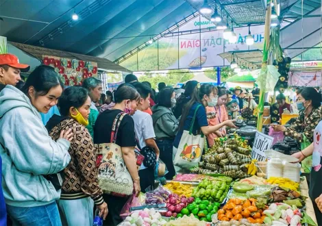 Hàng ngàn lượt khách đến Lễ hội Bánh dân gian Nam Bộ năm 2026