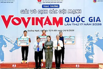 Vovinam Cần Thơ đứng Nhì toàn đoàn Giải các đội mạnh quốc gia