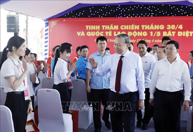 Toàn văn nội dung nói chuyện của Tổng Bí thư, Chủ tịch nước Tô Lâm với công nhân, người lao động TP Hồ Chí Minh