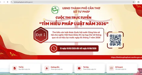 Ngành Giáo dục TP Cần Thơ phát động Cuộc thi trực tuyến Tìm hiểu pháp luật năm 2026