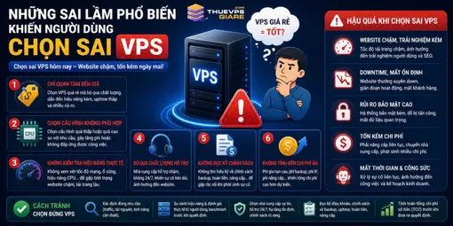 Những sai lầm thường gặp khi thuê VPS giá rẻ và cách tránh
