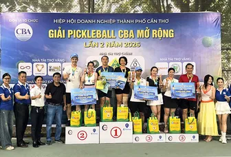150 vận động viên tranh tài tại Giải Pickleball CBA mở rộng lần thứ lần 2