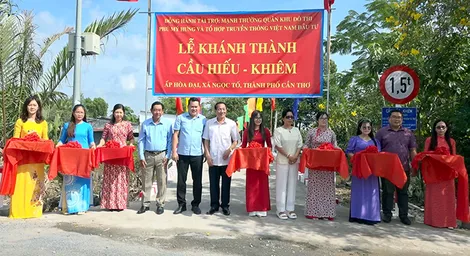 Khánh thành cầu Hiếu - Khiêm ở xã Ngọc Tố