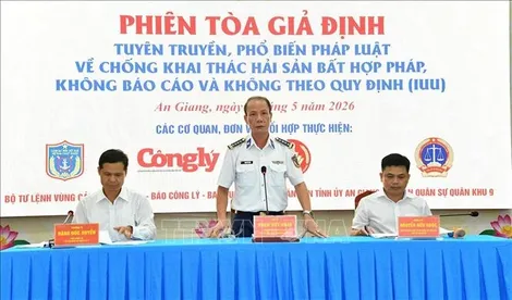 Tuyên truyền chống IUU bằng hình thức "Phiên tòa giả định"