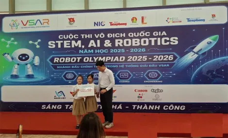Học sinh Cần Thơ đoạt giải thưởng cao tại cuộc thi Vô địch Quốc gia STEM, AI và Robotics