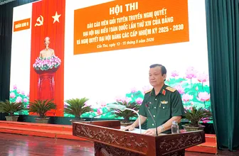 Quân khu 9 tổ chức Hội thi Báo cáo viên giỏi