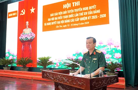 Quân khu 9 tổ chức Hội thi Báo cáo viên giỏi