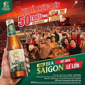 Kết nên "Lễ Lớn" cùng Bia Saigon: Hòa chung một khối, khui quà trúng thưởng khủng đến 50 triệu đồng