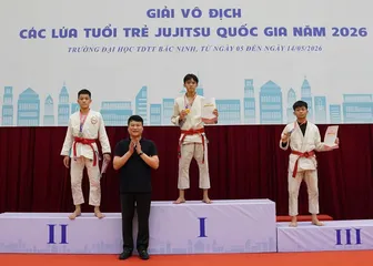 Jujitsu Cần Thơ đoạt 43 huy chương ở giải các lứa tuổi trẻ quốc gia
