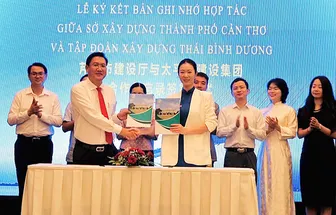 Sở Xây dựng TP Cần Thơ ký ghi nhớ hợp tác với Tập đoàn Xây dựng Thái Bình Dương