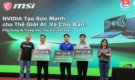 Hơn 400 sinh viên tham gia talkshow “Ứng dụng AI trong học tập và làm việc hiệu quả”